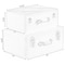 Vintiquewise Decorative Tufted Velvet Suitcase Treasure Chest, Pink, PK 2 QI003982_PK - alternate 5